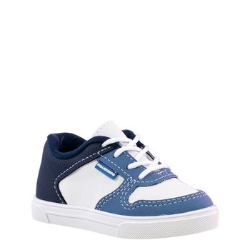 Tenis-Casual-Branco-e-Marinho-Kids-Sobreposicoes-|-Molekinho-Tamanho--20---Cor--BRANCO-0